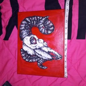 Ram skulls painting